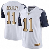 Nike Cowboys 11 Cole Beasley White Gold Color Rush Limited Jersey Dzhi,baseball caps,new era cap wholesale,wholesale hats